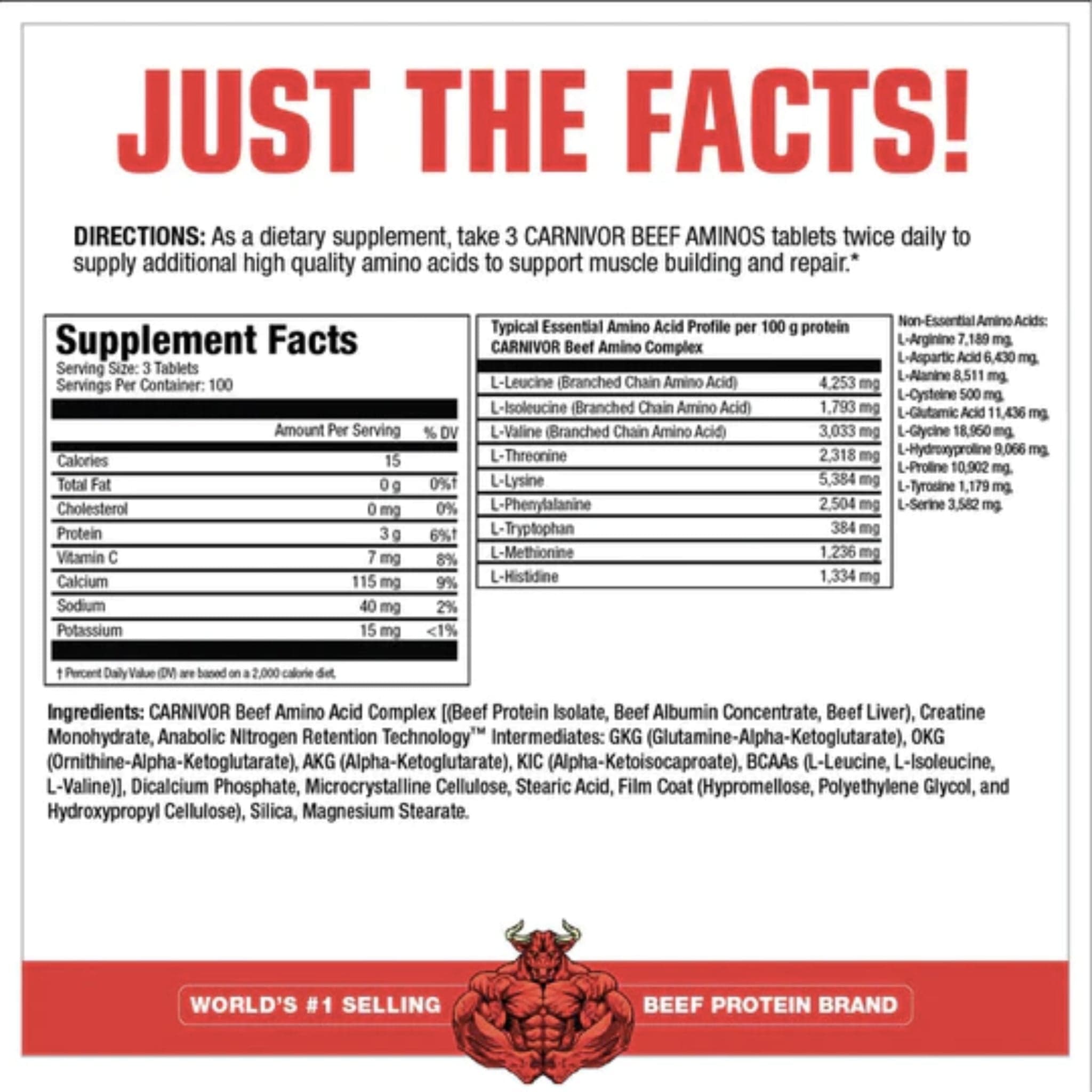 Carnivor Beef Aminos by MuscleMeds view 2
