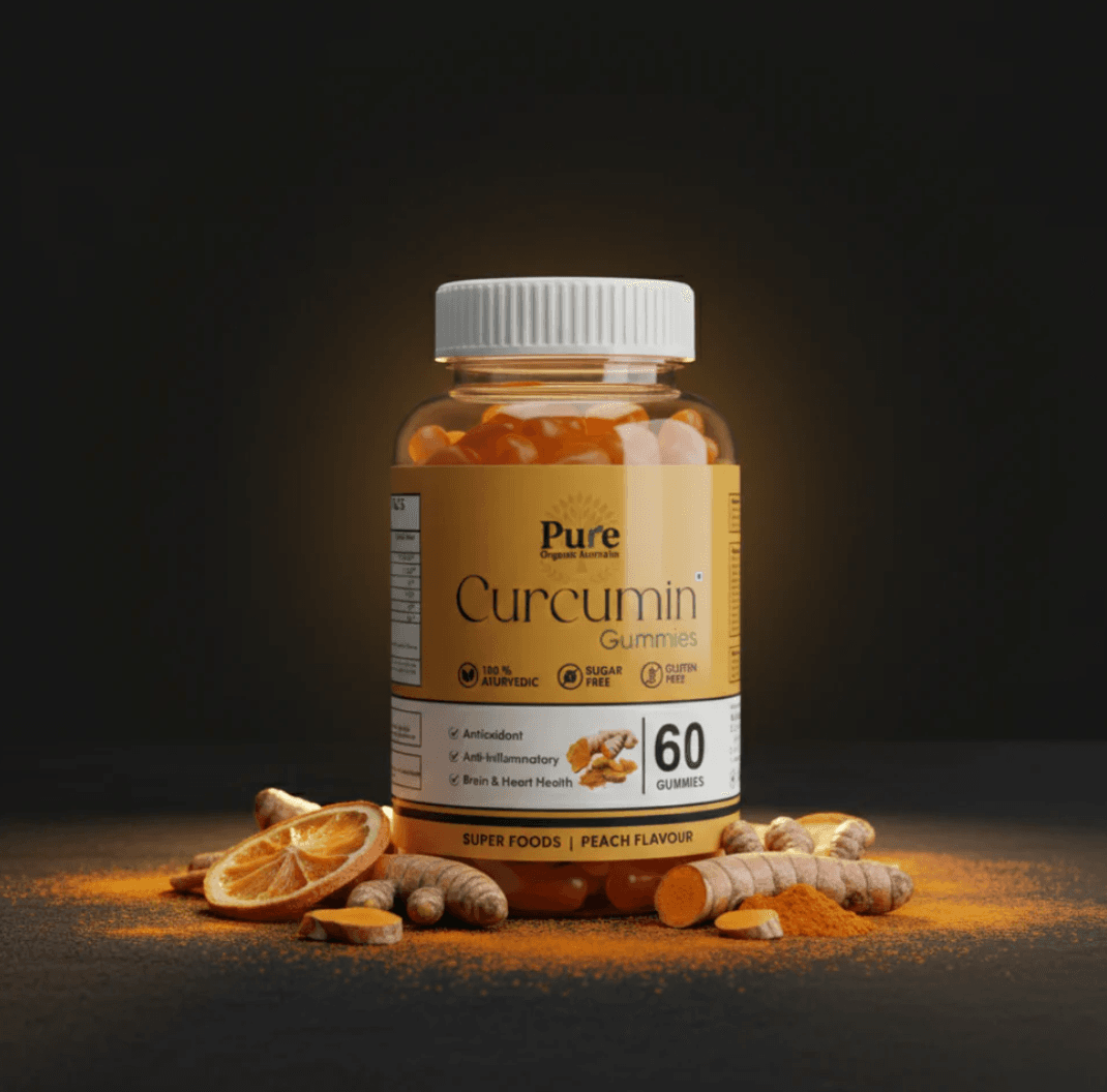 Pure Organics Australia Curcumin Gummies | 60 Gummies | Turmeric Extract Supplement
