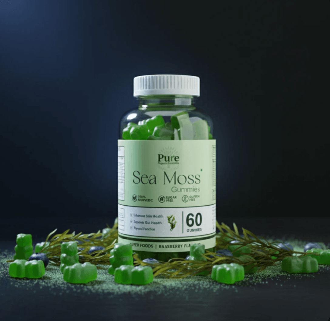 Pure Organics Australia Sea Moss Gummies | 60 Gummies | Daily Wellness Support